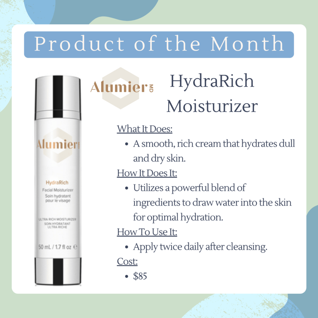 AlumerMD HydraRich Moisturizer. Product of the Month. 