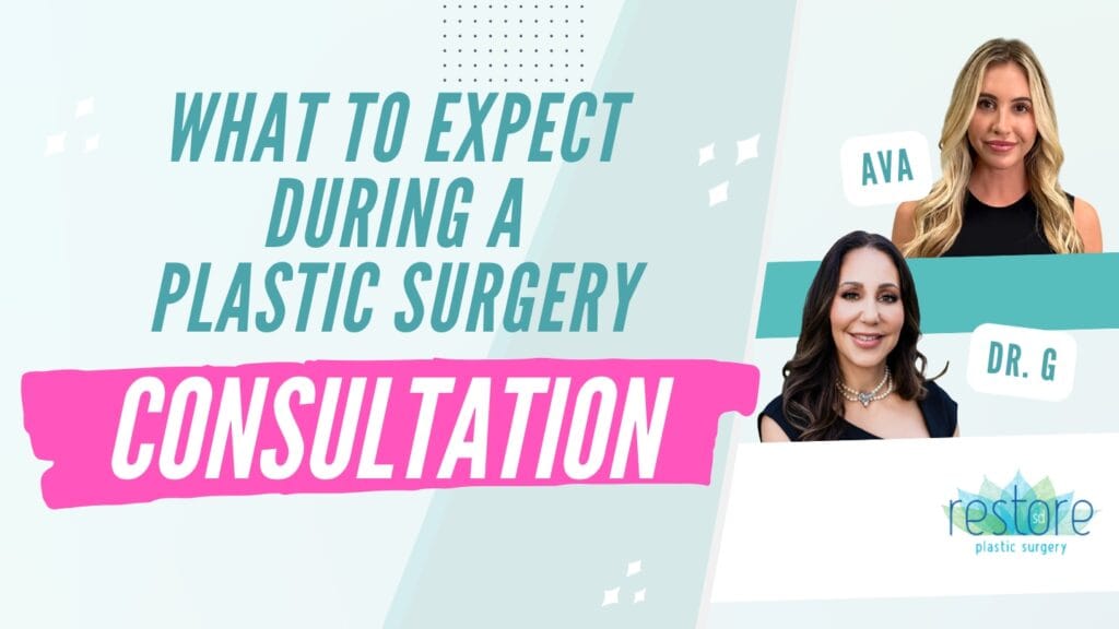 San Diego plastic surgeon Dr. Katerina Gallus and patient coordinator Ava on the latest episode of our podcast "All the B's" [What to Expect During a Plastic Surgery Consultation]